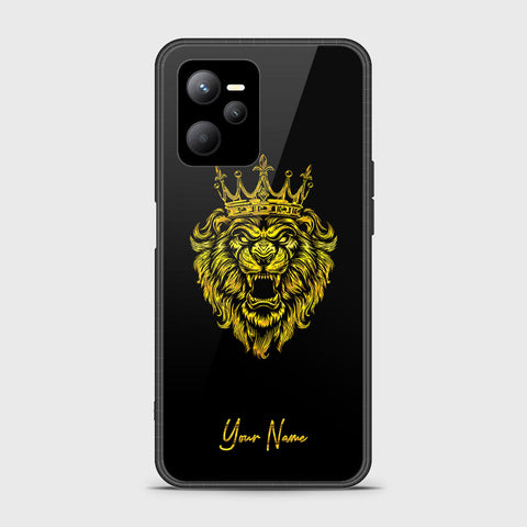 Realme Narzo 50A Prime Cover - Gold Series - HQ Ultra Shine Premium Infinity Glass Soft Silicon Borders Case