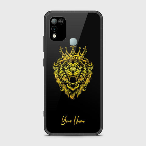 Infinix Hot 10 Play Cover - Gold Series - HQ Ultra Shine Premium Infinity Glass Soft Silicon Borders Case