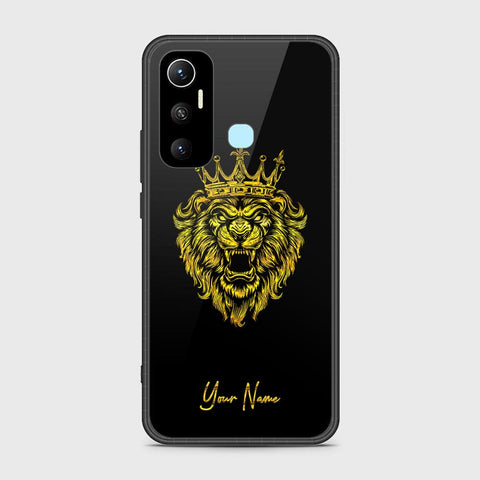 Infinix Hot 11 Cover - Gold Series - HQ Ultra Shine Premium Infinity Glass Soft Silicon Borders Case