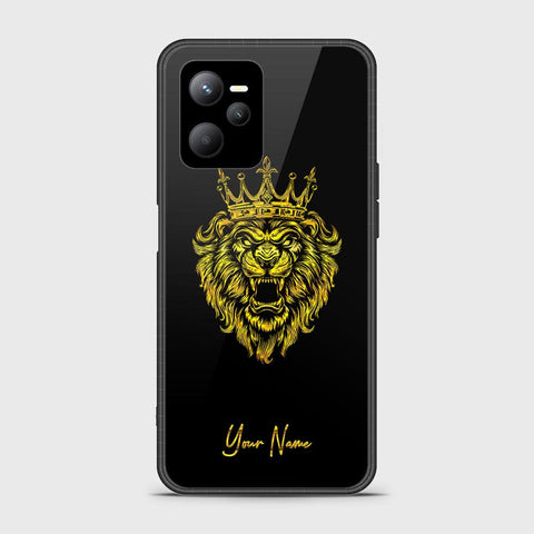 Realme V25 Cover - Gold Series - HQ Ultra Shine Premium Infinity Glass Soft Silicon Borders Case