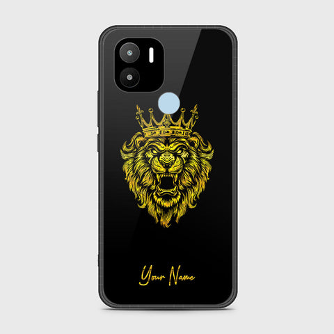 Xiaomi Redmi A1 Plus Cover - Gold Series - HQ Ultra Shine Premium Infinity Glass Soft Silicon Borders Case