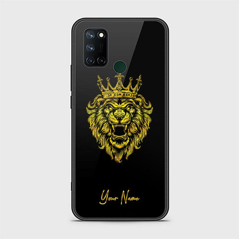 Realme C17 Cover - Gold Series - HQ Ultra Shine Premium Infinity Glass Soft Silicon Borders Case