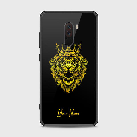 Xiaomi Pocophone F1 Cover - Gold Series - HQ Ultra Shine Premium Infinity Glass Soft Silicon Borders Case