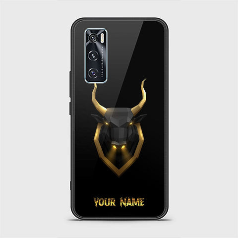 Vivo V20 SE Cover - Gold Series - HQ Ultra Shine Premium Infinity Glass Soft Silicon Borders Case