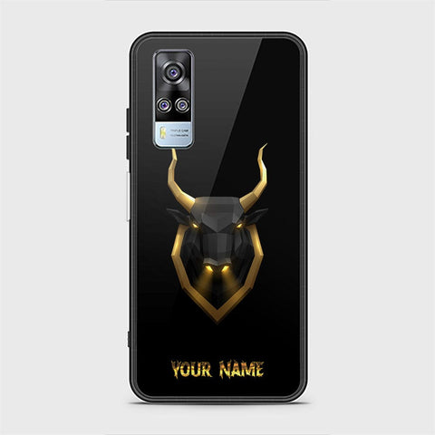 Vivo Y51s Cover - Gold Series - HQ Ultra Shine Premium Infinity Glass Soft Silicon Borders Case