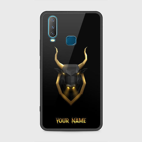 Vivo Y17 Cover - Gold Series - HQ Ultra Shine Premium Infinity Glass Soft Silicon Borders Case