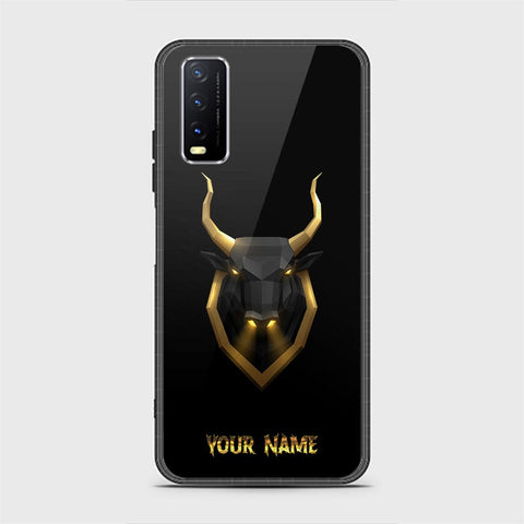 Vivo Y20 Cover - Gold Series - HQ Ultra Shine Premium Infinity Glass Soft Silicon Borders Case