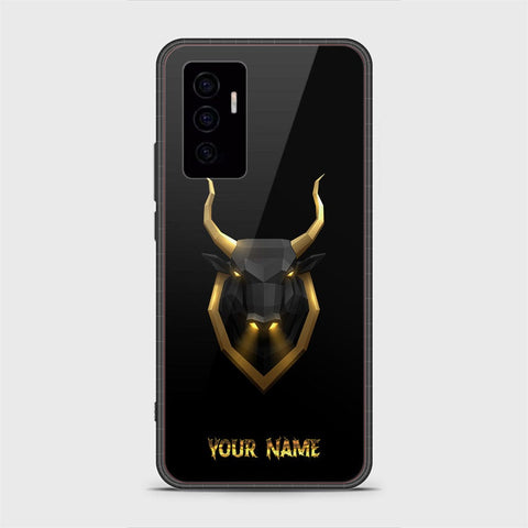 Vivo V23e Cover - Gold Series - HQ Ultra Shine Premium Infinity Glass Soft Silicon Borders Case