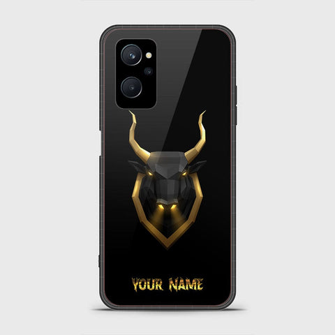 Realme 9i Cover - Gold Series - HQ Ultra Shine Premium Infinity Glass Soft Silicon Borders Case