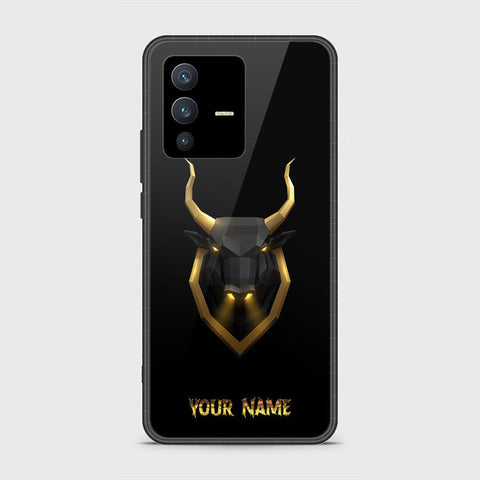 Vivo V23 5G Cover - Gold Series - HQ Ultra Shine Premium Infinity Glass Soft Silicon Borders Case