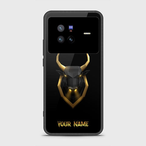 Vivo X80 Cover - Gold Series - HQ Ultra Shine Premium Infinity Glass Soft Silicon Borders Case