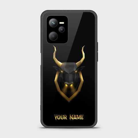 Realme V25 Cover - Gold Series - HQ Ultra Shine Premium Infinity Glass Soft Silicon Borders Case