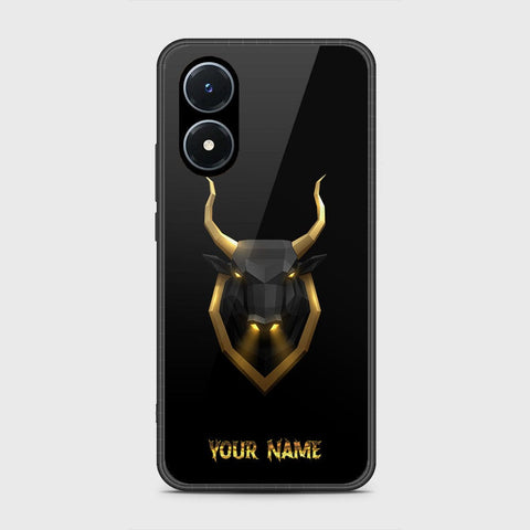 Vivo Y02s Cover - Gold Series - HQ Ultra Shine Premium Infinity Glass Soft Silicon Borders Case