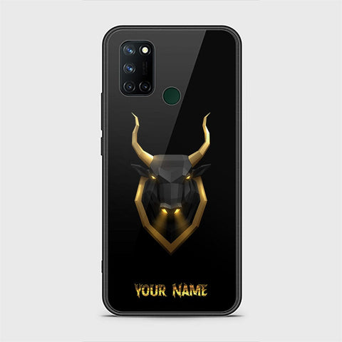 Realme C17 Cover - Gold Series - HQ Ultra Shine Premium Infinity Glass Soft Silicon Borders Case