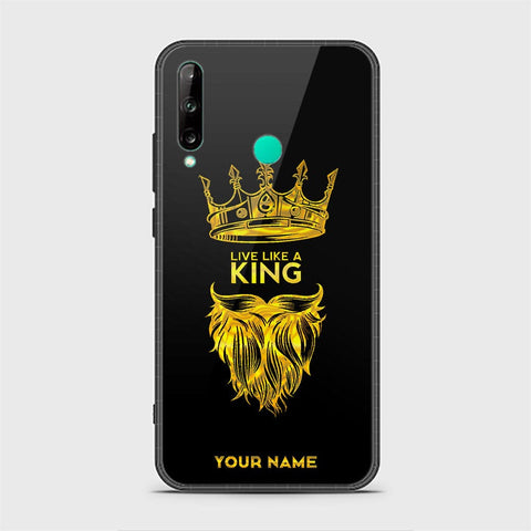 Huawei P40 lite E Cover - Gold Series - HQ Ultra Shine Premium Infinity Glass Soft Silicon Borders Case