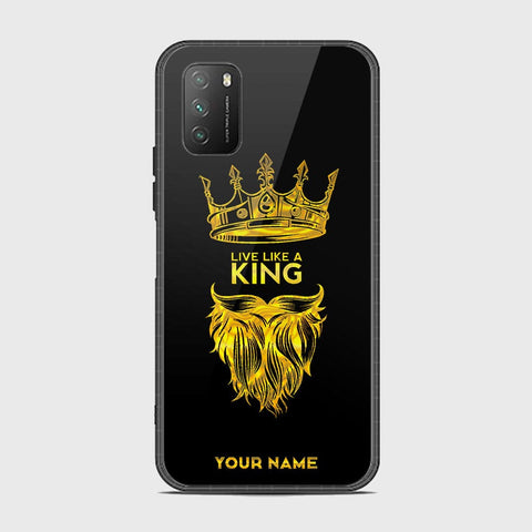 Xiaomi Redmi 9T Cover - Gold Series - HQ Ultra Shine Premium Infinity Glass Soft Silicon Borders Case