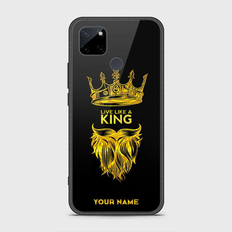 Realme C21Y Cover - Gold Series - HQ Ultra Shine Premium Infinity Glass Soft Silicon Borders Case