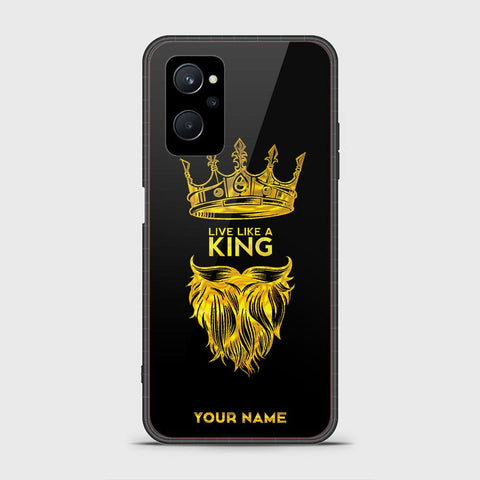 Realme 9i Cover - Gold Series - HQ Ultra Shine Premium Infinity Glass Soft Silicon Borders Case