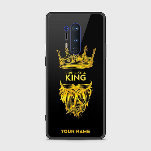 OnePlus 8 Pro Cover - Gold Series - HQ Ultra Shine Premium Infinity Glass Soft Silicon Borders Case