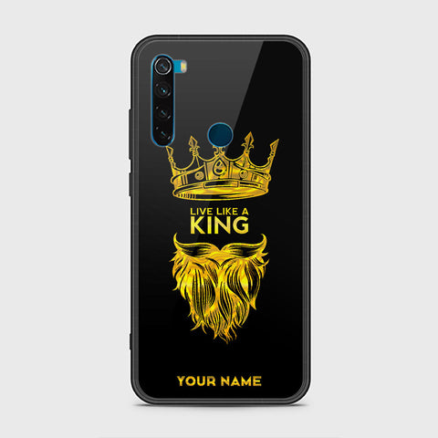 Xiaomi Redmi Note 8 Cover - Gold Series - HQ Ultra Shine Premium Infinity Glass Soft Silicon Borders Case