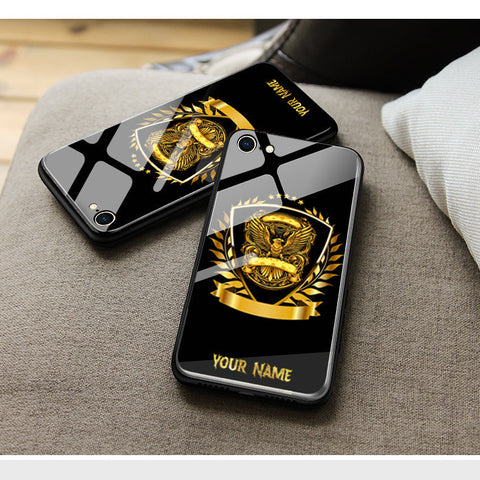 Oppo A35 Cover - Gold Series - HQ Ultra Shine Premium Infinity Glass Soft Silicon Borders Case