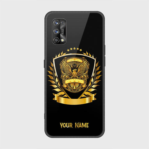 Realme 7 Pro Cover - Gold Series - HQ Ultra Shine Premium Infinity Glass Soft Silicon Borders Case