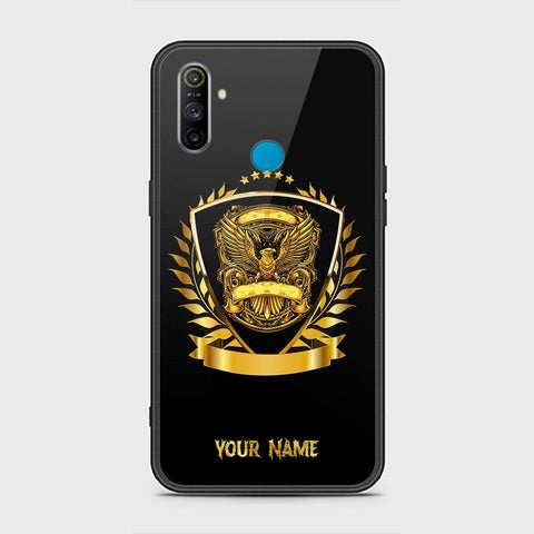 Realme 5i Cover - Gold Series - HQ Ultra Shine Premium Infinity Glass Soft Silicon Borders Case