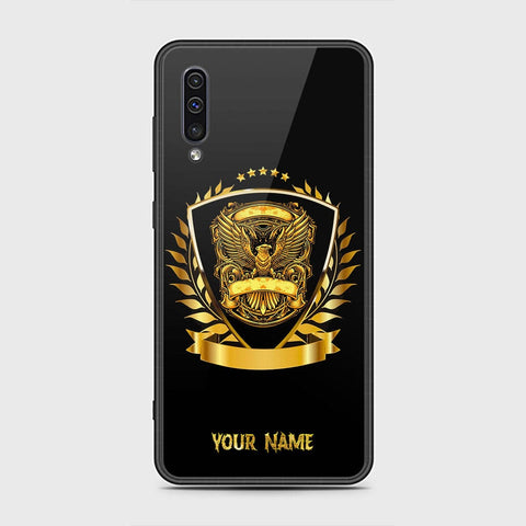 Samsung Galaxy A50 Cover - Gold Series - HQ Ultra Shine Premium Infinity Glass Soft Silicon Borders Case