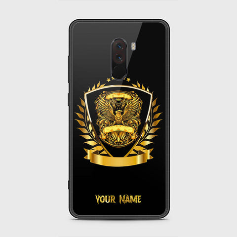 Xiaomi Pocophone F1 Cover - Gold Series - HQ Ultra Shine Premium Infinity Glass Soft Silicon Borders Case