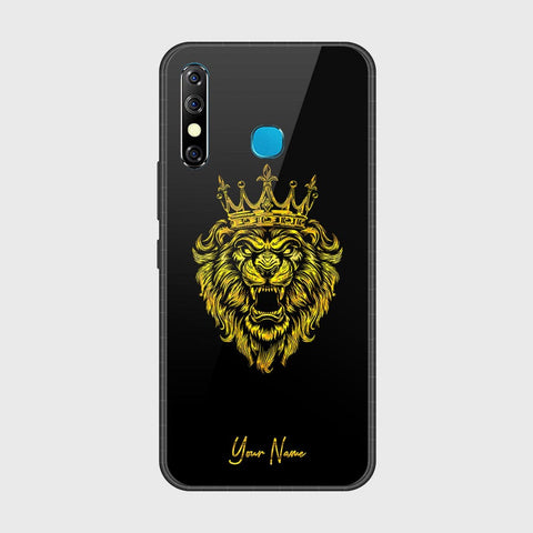 Infinix Hot 8 Cover- Gold Series - HQ Ultra Shine Premium Infinity Glass Soft Silicon Borders Case