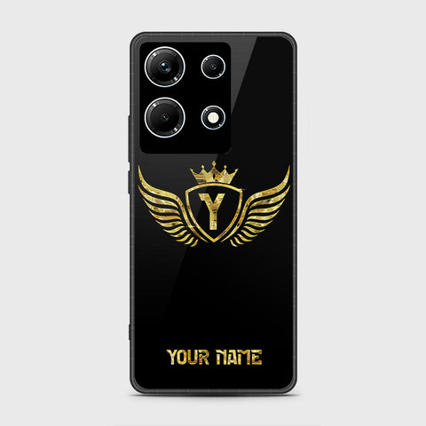 Infinix Note 30 VIP Cover- Gold Series - HQ Ultra Shine Premium Infinity Glass Soft Silicon Borders Case