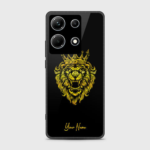 Infinix Note 30 VIP Cover- Gold Series - HQ Ultra Shine Premium Infinity Glass Soft Silicon Borders Case