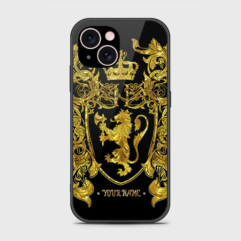 iPhone 15 Cover- Gold Series - HQ Ultra Shine Premium Infinity Glass Soft Silicon Borders Case