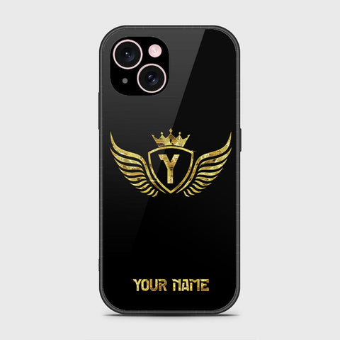 iPhone 15 Cover- Gold Series - HQ Ultra Shine Premium Infinity Glass Soft Silicon Borders Case