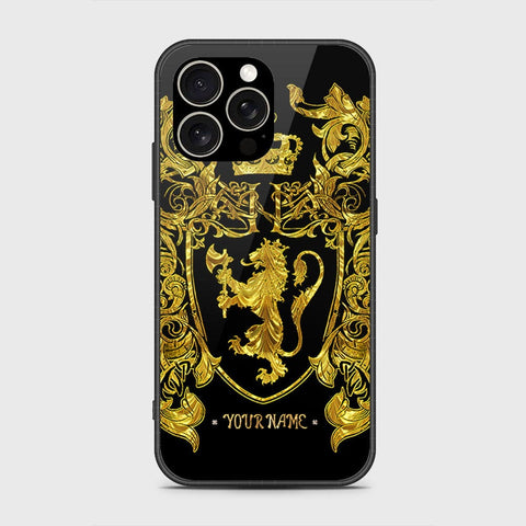 iPhone 15 Pro Max Cover- Gold Series - HQ Ultra Shine Premium Infinity Glass Soft Silicon Borders Case