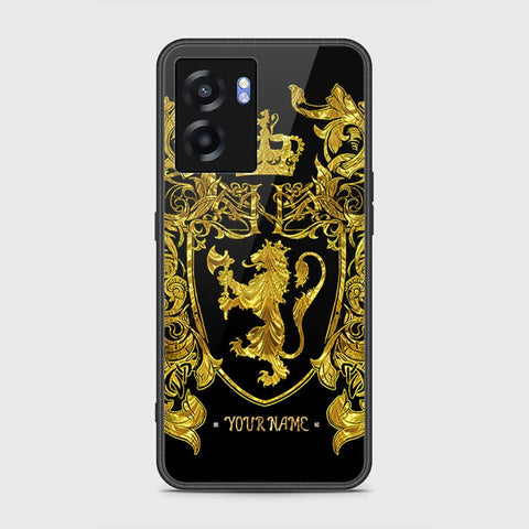 Realme Q5i Cover- Gold Series - HQ Ultra Shine Premium Infinity Glass Soft Silicon Borders Case