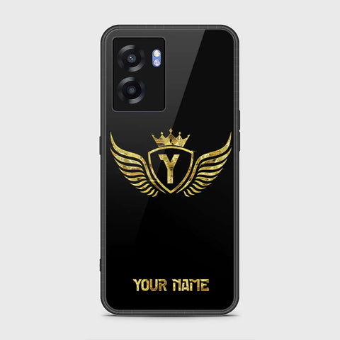 Realme V23 Cover- Gold Series - HQ Ultra Shine Premium Infinity Glass Soft Silicon Borders Case