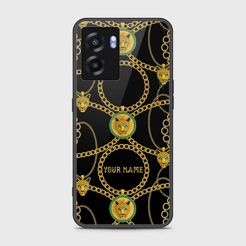 Realme V23 Cover- Gold Series - HQ Ultra Shine Premium Infinity Glass Soft Silicon Borders Case