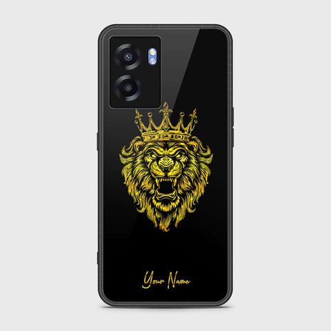 Realme Q5i Cover- Gold Series - HQ Ultra Shine Premium Infinity Glass Soft Silicon Borders Case