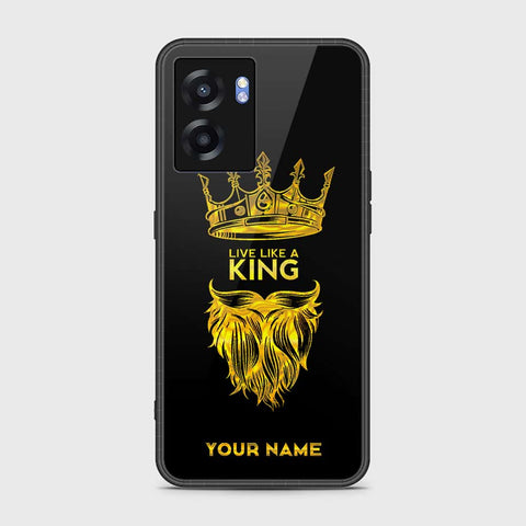 Realme V23 Cover- Gold Series - HQ Ultra Shine Premium Infinity Glass Soft Silicon Borders Case