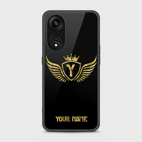 Oppo Reno 8T 5G  Cover- Gold Series - HQ Ultra Shine Premium Infinity Glass Soft Silicon Borders Case