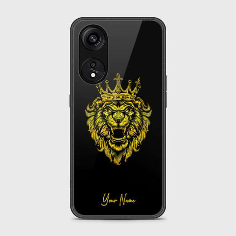 Oppo Reno 8T 5G  Cover- Gold Series - HQ Ultra Shine Premium Infinity Glass Soft Silicon Borders Case