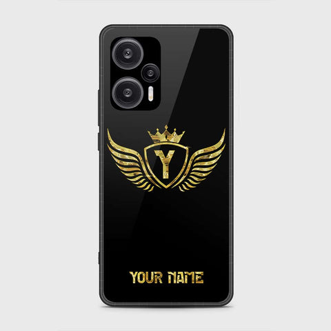 Xiaomi Redmi Note 12 Turbo  Cover- Gold Series - HQ Ultra Shine Premium Infinity Glass Soft Silicon Borders Case