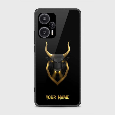 Xiaomi Redmi Note 12 Turbo  Cover- Gold Series - HQ Ultra Shine Premium Infinity Glass Soft Silicon Borders Case