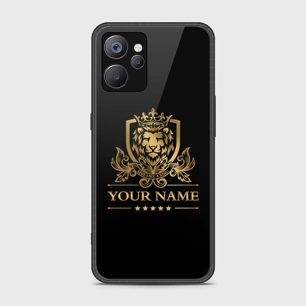 Realme 10 5G Cover- Gold Series - HQ Ultra Shine Premium Infinity Glass Soft Silicon Borders Case