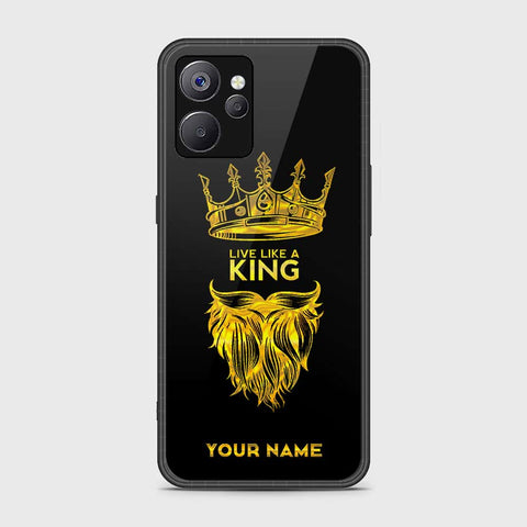 Realme 10 5G Cover- Gold Series - HQ Ultra Shine Premium Infinity Glass Soft Silicon Borders Case