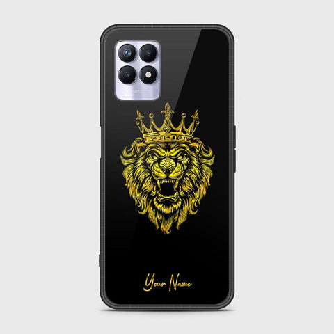 Realme 8i Cover - Gold Series - HQ Ultra Shine Premium Infinity Glass Soft Silicon Borders Case