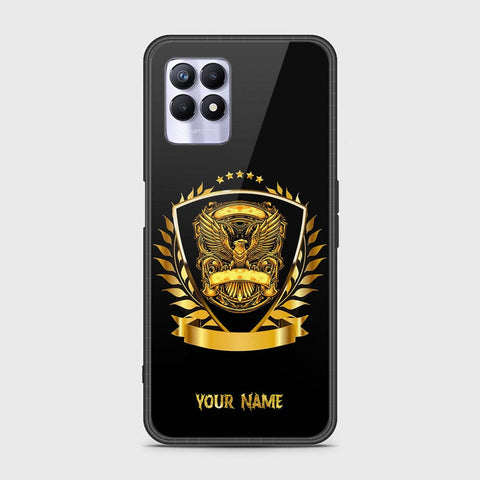 Realme 8i Cover - Gold Series - HQ Ultra Shine Premium Infinity Glass Soft Silicon Borders Case