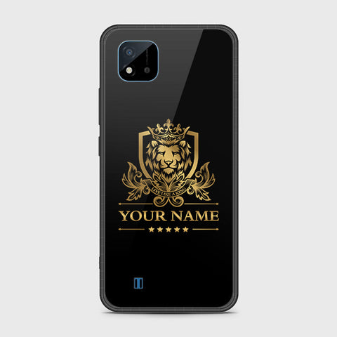 Realme Narzo 50i Cover- Gold Series - HQ Ultra Shine Premium Infinity Glass Soft Silicon Borders Case