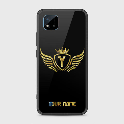 Realme C20 Cover- Gold Series - HQ Ultra Shine Premium Infinity Glass Soft Silicon Borders Case